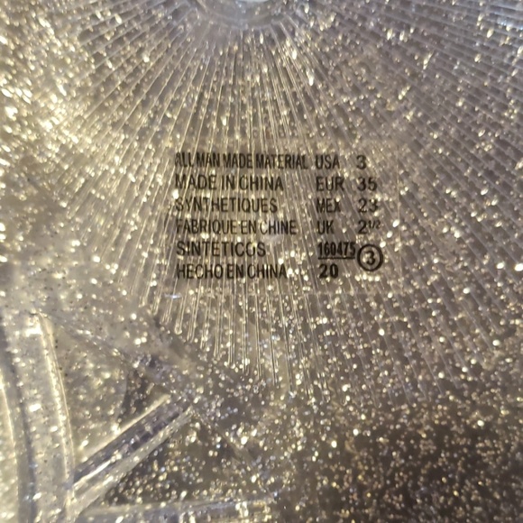 GIRLS AMERICAN EAGLE CLEAR SANDALS - Picture 7 of 7